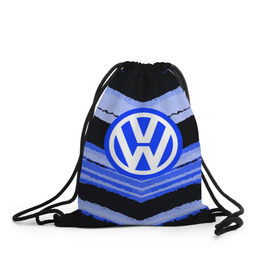 Рюкзак-мешок 3D с принтом Volkswagen sport abstract 2018 в городе Новоалтайск, 100% полиэстер | плотность ткани — 200 г/м2, размер — 35 х 45 см; лямки — толстые шнурки, застежка на шнуровке, без карманов и подкладки | Тематика изображения на принте: auto | automobile | car | machine | motor | motor car | sport car | volkswagen | автомашина | легковой автомобиль | спортивный автомобиль | тачка