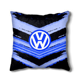 Подушка 3D с принтом Volkswagen sport abstract 2018 в городе Новоалтайск, наволочка – 100% полиэстер, наполнитель – холлофайбер (легкий наполнитель, не вызывает аллергию). | состоит из подушки и наволочки. Наволочка на молнии, легко снимается для стирки | auto | automobile | car | machine | motor | motor car | sport car | volkswagen | автомашина | легковой автомобиль | спортивный автомобиль | тачка