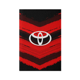 Обложка для паспорта матовая кожа с принтом Toyota sport abstract 2018 в городе Новоалтайск, натуральная матовая кожа | размер 19,3 х 13,7 см; прозрачные пластиковые крепления | 