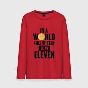 Мужской лонгслив хлопок с принтом Be A Eleven в городе Новоалтайск, 100% хлопок |  | stranger things | очень странные дела