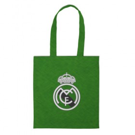Сумка 3D повседневная с принтом FC Real Madrid в городе Новоалтайск, 100% полиэстер | Плотность: 200 г/м2; Размер: 34×35 см; Высота лямок: 30 см | football | soccer | реал мадрид