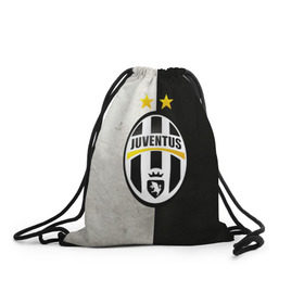 Рюкзак-мешок 3D с принтом Juventus FC в городе Новоалтайск, 100% полиэстер | плотность ткани — 200 г/м2, размер — 35 х 45 см; лямки — толстые шнурки, застежка на шнуровке, без карманов и подкладки | juve | италия | клуб | фк | футбол | футбольный | ювентус