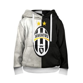 Детская толстовка 3D с принтом Juventus FC в городе Новоалтайск, 100% полиэстер | двухслойный капюшон со шнурком для регулировки, мягкие манжеты на рукавах и по низу толстовки, спереди карман-кенгуру с мягким внутренним слоем | Тематика изображения на принте: juve | италия | клуб | фк | футбол | футбольный | ювентус