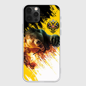 Чехол для iPhone 12 Pro Max с принтом Имперский флаг и медведь в городе Новоалтайск, Силикон |  | russian bear | герб | россия