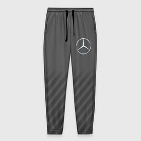 Мужские брюки 3D с принтом MERCEDES BENZ SPORT в городе Новоалтайск, 100% полиэстер | манжеты по низу, эластичный пояс регулируется шнурком, по бокам два кармана без застежек, внутренняя часть кармана из мелкой сетки | Тематика изображения на принте: amg | auto | mercedes | авто | автомобиль | автомобильные | бренд | марка | машины | мерседес