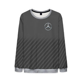 Мужской свитшот 3D с принтом MERCEDES BENZ SPORT в городе Новоалтайск, 100% полиэстер с мягким внутренним слоем | круглый вырез горловины, мягкая резинка на манжетах и поясе, свободная посадка по фигуре | amg | auto | mercedes | авто | автомобиль | автомобильные | бренд | марка | машины | мерседес