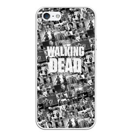 Чехол для iPhone 5/5S матовый с принтом The Walking Dead в городе Новоалтайск, Силикон | Область печати: задняя сторона чехла, без боковых панелей | dead | walking | апокалипсис | бита | гленн | дерил | зомби | карл | люсиль | мертвецы | мишонн | ниган | рик | сериал | ходячие