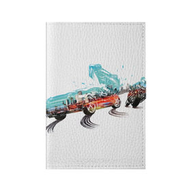 Обложка для паспорта матовая кожа с принтом Burnout paradise remastered в городе Новоалтайск, натуральная матовая кожа | размер 19,3 х 13,7 см; прозрачные пластиковые крепления | аварии | бернаут | гонки | парадайз | парадайс | парадиз | тачки