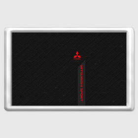 Магнит 45*70 с принтом MITSUBISHI SPORT в городе Новоалтайск, Пластик | Размер: 78*52 мм; Размер печати: 70*45 |  машина | марка | митсубиси