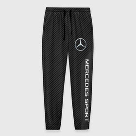 Мужские брюки 3D с принтом MERCEDES BENZ SPORT в городе Новоалтайск, 100% полиэстер | манжеты по низу, эластичный пояс регулируется шнурком, по бокам два кармана без застежек, внутренняя часть кармана из мелкой сетки | Тематика изображения на принте: amg | auto | mercedes | авто | автомобиль | автомобильные | бренд | марка | машины | мерседес