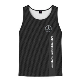 Мужская майка 3D с принтом MERCEDES BENZ SPORT в городе Новоалтайск, 100% полиэстер | круглая горловина, приталенный силуэт, длина до линии бедра. Пройма и горловина окантованы тонкой бейкой | Тематика изображения на принте: amg | auto | mercedes | авто | автомобиль | автомобильные | бренд | марка | машины | мерседес