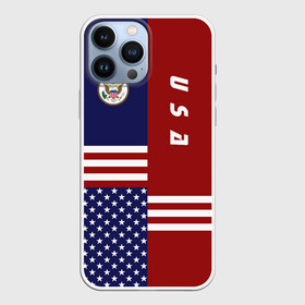 Чехол для iPhone 13 Pro Max с принтом USA (США) в городе Новоалтайск,  |  | us | usa | америка | американец | американка | американцы | америки | герб | доллар | знак | надпись | патриот | полосы | символ | соединенные | страна | сша | флаг | флага | цвета | штаты