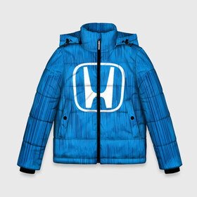 Зимняя куртка для мальчиков 3D с принтом Honda sport color в городе Новоалтайск, ткань верха — 100% полиэстер; подклад — 100% полиэстер, утеплитель — 100% полиэстер | длина ниже бедра, удлиненная спинка, воротник стойка и отстегивающийся капюшон. Есть боковые карманы с листочкой на кнопках, утяжки по низу изделия и внутренний карман на молнии. 

Предусмотрены светоотражающий принт на спинке, радужный светоотражающий элемент на пуллере молнии и на резинке для утяжки | auto | automobile | car | honda | machine | motor | motor car | sport car | автомашина | бренд | легковой автомобиль | марка | спортивный автомобиль | тачка