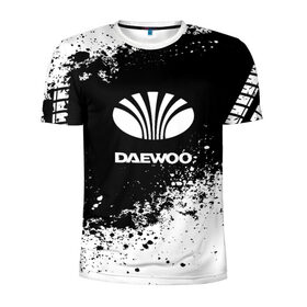 Мужская футболка 3D спортивная с принтом Daewoo abstract sport в городе Новоалтайск, 100% полиэстер с улучшенными характеристиками | приталенный силуэт, круглая горловина, широкие плечи, сужается к линии бедра | auto | automobile | car | daewoo | machine | motor | motor car | sport car | автомашина | бренд | дэо | легковой автомобиль | марка | спортивный автомобиль | тачка