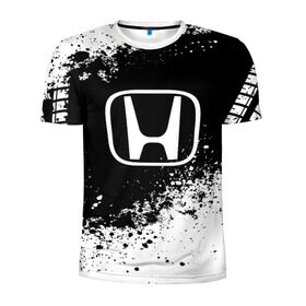 Мужская футболка 3D спортивная с принтом Honda abstract sport в городе Новоалтайск, 100% полиэстер с улучшенными характеристиками | приталенный силуэт, круглая горловина, широкие плечи, сужается к линии бедра | auto | automobile | car | honda | machine | motor | motor car | sport car | автомашина | бренд | легковой автомобиль | марка | спортивный автомобиль | тачка | хонда