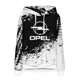 Женская толстовка 3D с принтом Opel abstract sport в городе Новоалтайск, 100% полиэстер  | двухслойный капюшон со шнурком для регулировки, мягкие манжеты на рукавах и по низу толстовки, спереди карман-кенгуру с мягким внутренним слоем. | auto | automobile | car | machine | motor | motor car | opel | sport car | автомашина | бренд | легковой автомобиль | марка | спортивный автомобиль | тачка
