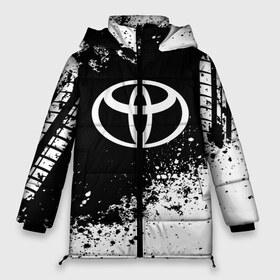 Женская зимняя куртка 3D с принтом Toyota abstract sport в городе Новоалтайск, верх — 100% полиэстер; подкладка — 100% полиэстер; утеплитель — 100% полиэстер | длина ниже бедра, силуэт Оверсайз. Есть воротник-стойка, отстегивающийся капюшон и ветрозащитная планка. 

Боковые карманы с листочкой на кнопках и внутренний карман на молнии | auto | automobile | car | machine | motor | motor car | sport car | toyota | автомашина | бренд | легковой автомобиль | марка | спортивный автомобиль | тачка