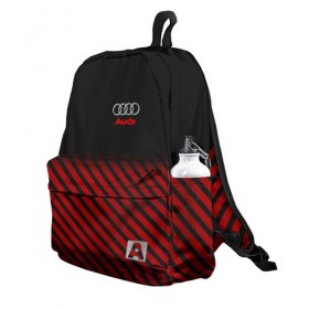 Рюкзак 3D с принтом AUDI SPORT в городе Новоалтайск, 100% полиэстер | лямки с регулируемой длиной, сверху петелька, чтобы рюкзак можно было повесить на вешалку. Основное отделение закрывается на молнию, как и внешний карман. Внутри два дополнительных кармана, один из которых закрывается на молнию. По бокам два дополнительных кармашка | audi | auto | авто | автомобиль | автомобильные | ауди | бренд | марка | машины | спорт