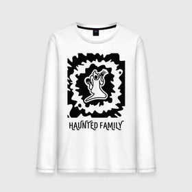 Мужской лонгслив хлопок с принтом Haunted Family в городе Новоалтайск, 100% хлопок |  | 