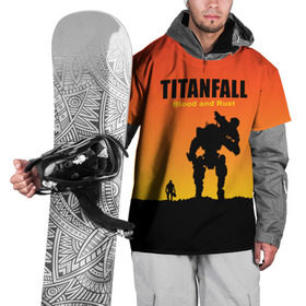 Накидка на куртку 3D с принтом Titanfall 2 в городе Новоалтайск, 100% полиэстер |  | blood and rust | game | воин | закат | игра | кровь и ржавчина | робот