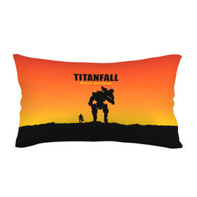 Подушка 3D антистресс с принтом Titanfall 2 в городе Новоалтайск, наволочка — 100% полиэстер, наполнитель — вспененный полистирол | состоит из подушки и наволочки на молнии | blood and rust | game | воин | закат | игра | кровь и ржавчина | робот