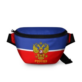 Поясная сумка 3D с принтом Хоккеистка Алина в городе Новоалтайск, 100% полиэстер | плотная ткань, ремень с регулируемой длиной, внутри несколько карманов для мелочей, основное отделение и карман с обратной стороны сумки застегиваются на молнию | 