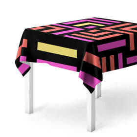 Скатерть 3D Абстрактные фигуры: в городе Новоалтайск, 100% полиэстер (ткань не мнется и не растягивается) | Размер: 150*150 см |
