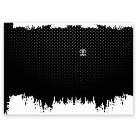 Поздравительная открытка с принтом Toyota abstract black 2018 в городе Новоалтайск, 100% бумага | плотность бумаги 280 г/м2, матовая, на обратной стороне линовка и место для марки
 | Тематика изображения на принте: auto | automobile | car | machine | motor | motor car | sport car | toyota | автомашина | бренд | легковой автомобиль | марка | спортивный автомобиль | тачка | тойота