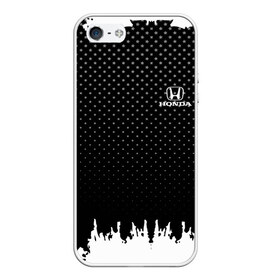 Чехол для iPhone 5/5S матовый с принтом Honda abstract black 2018 в городе Новоалтайск, Силикон | Область печати: задняя сторона чехла, без боковых панелей | auto | automobile | car | honda | machine | motor | motor car | sport car | автомашина | бренд | легковой автомобиль | марка | спортивный автомобиль | тачка | хонда