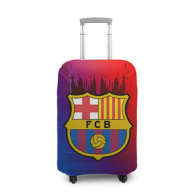 Чехол для чемодана 3D с принтом FC Barcelona color sport в городе Новоалтайск, 86% полиэфир, 14% спандекс | двустороннее нанесение принта, прорези для ручек и колес | football | soccer | барселона