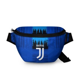 Поясная сумка 3D с принтом FC Juventus color abstract в городе Новоалтайск, 100% полиэстер | плотная ткань, ремень с регулируемой длиной, внутри несколько карманов для мелочей, основное отделение и карман с обратной стороны сумки застегиваются на молнию | 