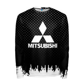 Мужской лонгслив 3D с принтом Mitsubishi в городе Новоалтайск, 100% полиэстер | длинные рукава, круглый вырез горловины, полуприлегающий силуэт |  машина | марка | митсубиси
