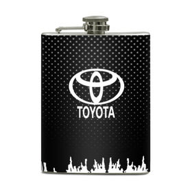 Фляга с принтом Toyota в городе Новоалтайск, металлический корпус | емкость 0,22 л, размер 125 х 94 мм. Виниловая наклейка запечатывается полностью | auto | automobile | car | machine | motor | motor car | sport car | toyota | автомашина | бренд | легковой автомобиль | марка | спортивный автомобиль | тачка