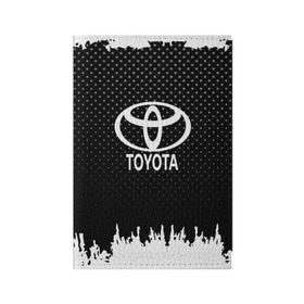 Обложка для паспорта матовая кожа с принтом Toyota в городе Новоалтайск, натуральная матовая кожа | размер 19,3 х 13,7 см; прозрачные пластиковые крепления | auto | automobile | car | machine | motor | motor car | sport car | toyota | автомашина | бренд | легковой автомобиль | марка | спортивный автомобиль | тачка