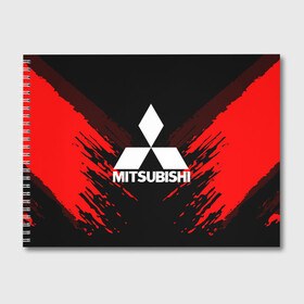 Альбом для рисования с принтом MITSUBISHI SPORT COLLECTION в городе Новоалтайск, 100% бумага
 | матовая бумага, плотность 200 мг. | Тематика изображения на принте:  машина | марка | митсубиси