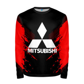Мужской лонгслив 3D с принтом MITSUBISHI SPORT COLLECTION в городе Новоалтайск, 100% полиэстер | длинные рукава, круглый вырез горловины, полуприлегающий силуэт |  машина | марка | митсубиси
