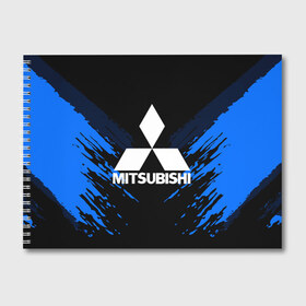 Альбом для рисования с принтом MITSUBISHI SPORT COLLECTION в городе Новоалтайск, 100% бумага
 | матовая бумага, плотность 200 мг. | Тематика изображения на принте:  машина | марка | митсубиси