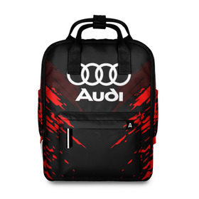 Женский рюкзак 3D с принтом AUDI SPORT COLLECTION в городе Новоалтайск, 100% полиэстер | лямки с регулируемой длиной, сверху ручки, чтобы рюкзак нести как сумку. Основное отделение закрывается на молнию, как и внешний карман. Внутри два дополнительных кармана, один из которых закрывается на молнию. По бокам два дополнительных кармашка, куда поместится маленькая бутылочка
 | audi | auto | automobile | car | machine | motor | motor car | sport car | автомашина | ауди | бренд | легковой автомобиль | марка | спортивный автомобиль | тачка