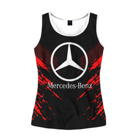 Женская майка 3D с принтом MERCEDES-BENZ SPORT COLLECTION в городе Новоалтайск, 100% полиэстер | круглая горловина, прямой силуэт, длина до линии бедра | auto | automobile | car | machine | mercedes benz | motor | motor car | sport car | автомашина | бренд | легковой автомобиль | марка | мерседес | спортивный автомобиль | тачка
