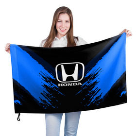 Флаг 3D с принтом HONDA SPORT COLLECTION в городе Новоалтайск, 100% полиэстер | плотность ткани — 95 г/м2, размер — 67 х 109 см. Принт наносится с одной стороны | auto | automobile | car | honda | machine | motor | motor car | sport car | автомашина | бренд | легковой автомобиль | марка | спортивный автомобиль | тачка | хонда