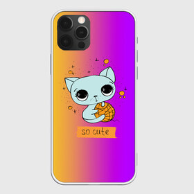 Чехол для iPhone 12 Pro Max с принтом Милый котёнок в городе Новоалтайск, Силикон |  | cat | взгляд | кот | кот хипстер | котёнок | котятки | котятушки | кошечки | кошка | мордочка