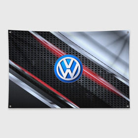 Флаг-баннер с принтом VOLKSWAGEN high speed в городе Новоалтайск, 100% полиэстер | размер 67 х 109 см, плотность ткани — 95 г/м2; по краям флага есть четыре люверса для крепления | auto | automobile | car | machine | motor | motor car | sport car | volkswagen | автомашина | бренд | легковой автомобиль | марка | спортивный автомобиль | тачка