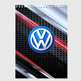 Скетчбук с принтом VOLKSWAGEN high speed в городе Новоалтайск, 100% бумага
 | 48 листов, плотность листов — 100 г/м2, плотность картонной обложки — 250 г/м2. Листы скреплены сверху удобной пружинной спиралью | Тематика изображения на принте: auto | automobile | car | machine | motor | motor car | sport car | volkswagen | автомашина | бренд | легковой автомобиль | марка | спортивный автомобиль | тачка