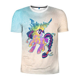 Мужская футболка 3D спортивная с принтом My Little Pony в городе Новоалтайск, 100% полиэстер с улучшенными характеристиками | приталенный силуэт, круглая горловина, широкие плечи, сужается к линии бедра | комедия | маленький | мой | музыка | мультфильм | мюзикл | пони | приключения | сказка | фэнтези