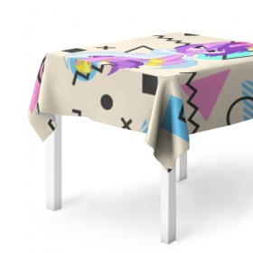 Скатерть 3D с принтом My Little Pony в городе Новоалтайск, 100% полиэстер (ткань не мнется и не растягивается) | Размер: 150*150 см | мой маленький пони | мультфильм