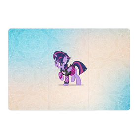Магнитный плакат 3Х2 с принтом My Little Pony в городе Новоалтайск, Полимерный материал с магнитным слоем | 6 деталей размером 9*9 см | Тематика изображения на принте: мой маленький пони | мультфильм