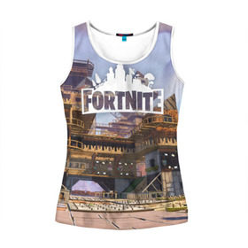 Женская майка 3D с принтом Fortnite_10 в городе Новоалтайск, 100% полиэстер | круглая горловина, прямой силуэт, длина до линии бедра | battle royale | epic games | fortnite | pvp | survival | tps | unreal | выживание | кооператив | королевская битва | песочница | фортнайт | шутер