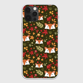 Чехол для iPhone 12 Pro Max с принтом Лисоньки в лесу в городе Новоалтайск, Силикон |  | Тематика изображения на принте: лиса | лисичка | лисоньки | лисы | паттерн