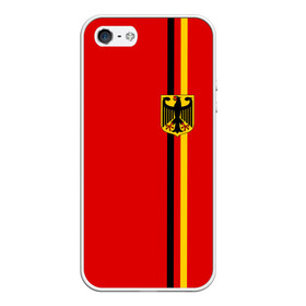 Чехол для iPhone 5/5S матовый с принтом Германия лента с гербом в городе Новоалтайск, Силикон | Область печати: задняя сторона чехла, без боковых панелей | de | deutschland | ger | герб | германия | германский | немецкий | республика | федеративная | фрг