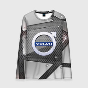 Мужской лонгслив 3D с принтом VOLVO metalic 2018 в городе Новоалтайск, 100% полиэстер | длинные рукава, круглый вырез горловины, полуприлегающий силуэт | auto | automobile | car | carbon | machine | motor | motor car | sport car | volvo | автомашина | бренд | вольво | легковой автомобиль | марка | спортивный автомобиль | тачка